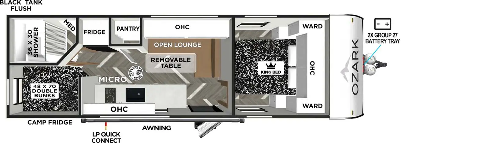 2400BHLE Floorplan Image